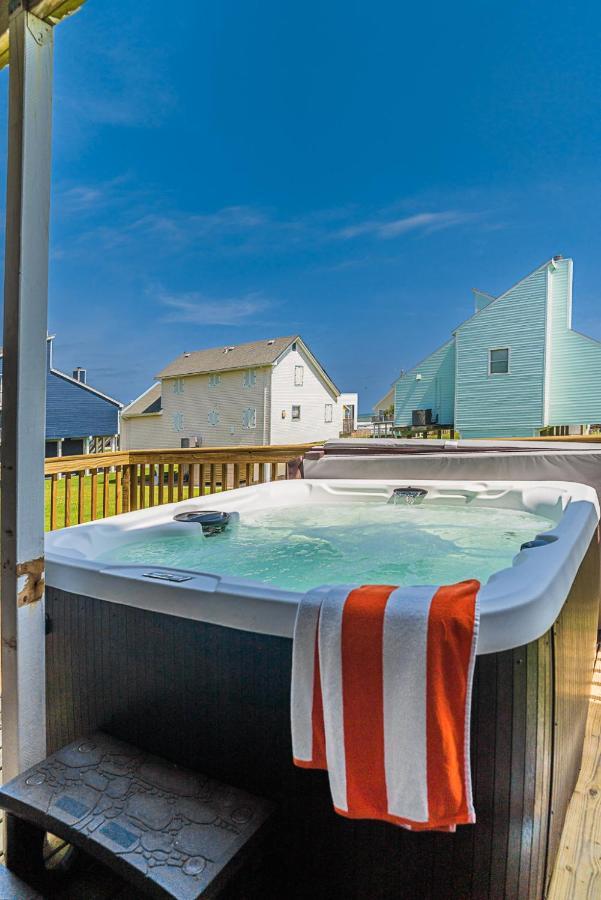 Hot Tub - Ocean Views - Steps To Private Beach - Quiet Location Galveston Exterior foto